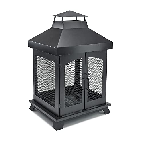 Endless Summer 45" Wood Burning Steel Outdoor Fireplace