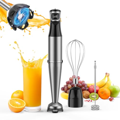 Immersion Blender Handheld Hand Blender 3 in 1 Stick Blend