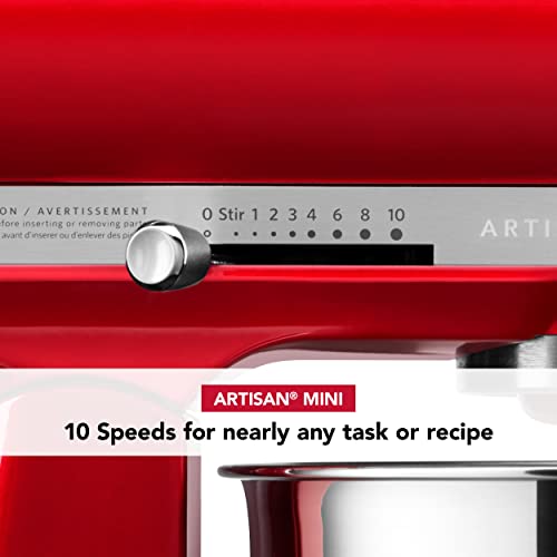 KitchenAid Artisan Mini, 3.5-Qt Tilt Head Stand Mixer, Candy Apple Red