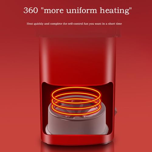 Electric Popcorn Machine with Measuring Spoon, Hot Air Popcorn Maker