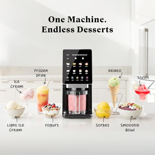 Ice Cream Maker Machine, 11-in-1 Frozen Dessert Machine with 3 Pints