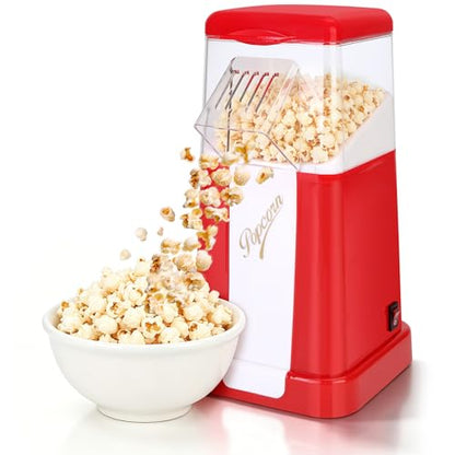 Air Popper Popcorn Maker, 1200W Electric Hot Air Popcorn Popper, 12 Cups