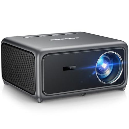 GooDee 4K Smart Projector with WiFi 6 & Bluetooth - UHD Movie Projector, ToF Auto Focus & Keystone, MEMC, Built-in Streaming Apps, Dolby Audio Home Theater for Outdoor Movie Night & Bedroom Cinema