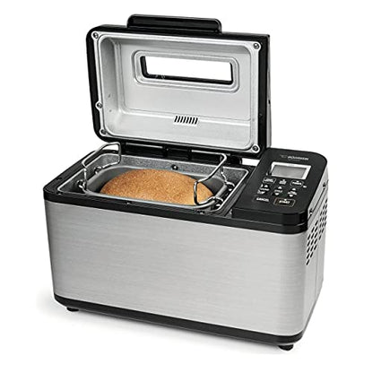Zojirushi Bread Maker - Premium Breadmaking Machine with Gluten-Free Options, BB-PDC20BA - Digital Timer & Dual Heaters for Baking Enthusiasts Bundle with Oven Mitts and Measuring Spoons (3 Items)
