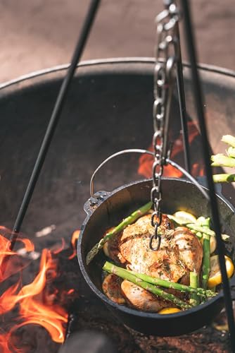 Stansport 2 QT Pre-Seasoned Cast Iron Dutch Oven Flat Bottom (16019-20)