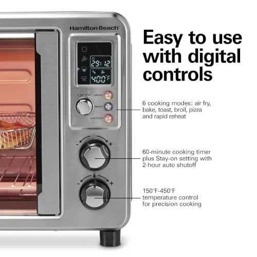 Hamilton Beach 6-in-1 XL Digital Air Fryer Toaster Oven Combo