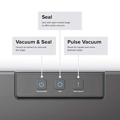 Anova Culinary Vacuum Sealer, Slim & Compact, Includes 10 Pre-Cut Bags (BPA-Free), Wet & Dry Dual Food Vacuum Sealer Machine for Sous Vide and Long-Term Storage, 2-Year Warranty