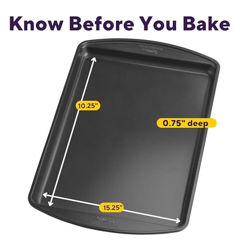 Wilton Gold Premium Non-Stick Warp-Resistant Bakeware, Made without PFAs, Medium Cookie Sheet, 15.25 x 10.25 in, Packaging May Vary