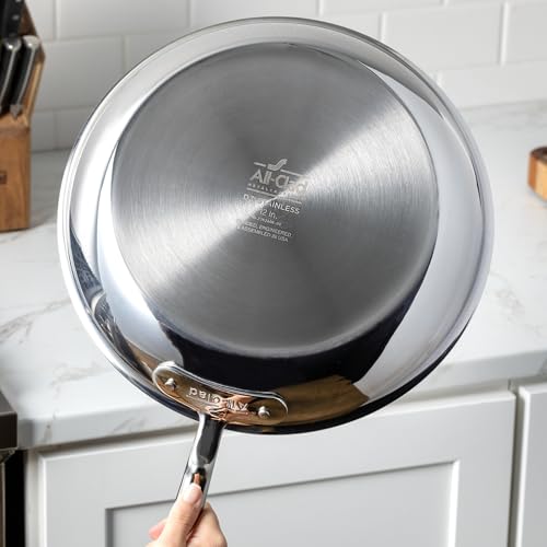 All-Clad D3® Stainless Steel 6 Quart Stockpot With Lid- Made in the USA- The Original Bonded Professional Cookware- Oven Safe & Induction Compatible