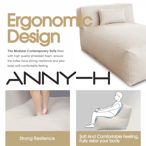 Dineli Modern ANNY-H Lounge Chair Outdoor Bed Lounger Outdoor Couch Sofa
