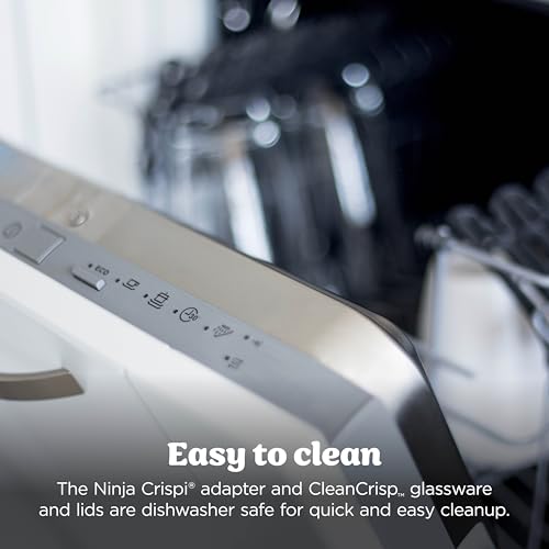 Ninja Crispi Glass Air Fryer, 4-in-1, Stone, FN101ST