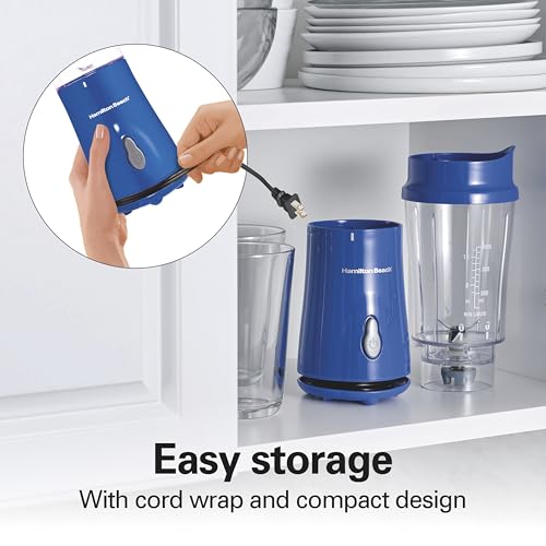 Hamilton Beach Portable Blender for Smoothies With 14 oz. Travel Jar