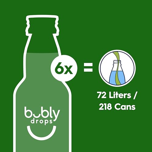 SodaStream - Bubly Fruit Drops for Sparkling Water | Natural Fruit Flavor | Zero Calories, No Sweeteners | Create Your Own Bubly with SodaStream | Variety Pack, Bubly Original, Pack of 6 | 8 Fl Oz