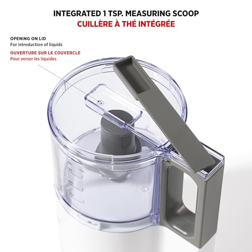 Starfrit Electric Oscillating Food Processor - 4 Cups - Measuring Spoon - High, Low & Pulse Modes - 300W
