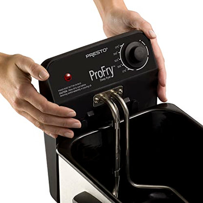 Presto 05461 Stainless Steel Pro Fry Immersion Element Deep Fryer, Silver