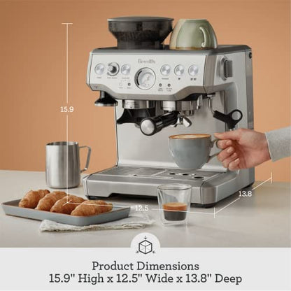 Breville BES870XL Barista Express Espresso Machine, Brushed Stainless Steel