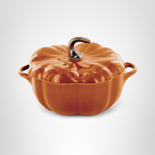 Staub Ceramic 16-oz Petite Pumpkin Cocotte - Burnt Orange
