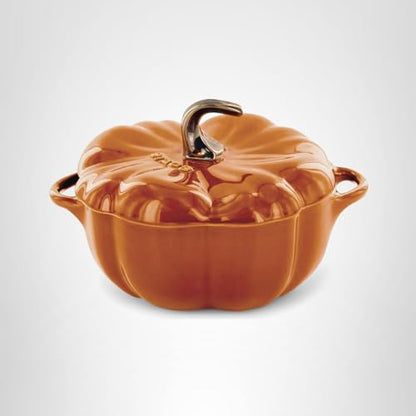Staub Ceramic 16-oz Petite Pumpkin Cocotte - Burnt Orange