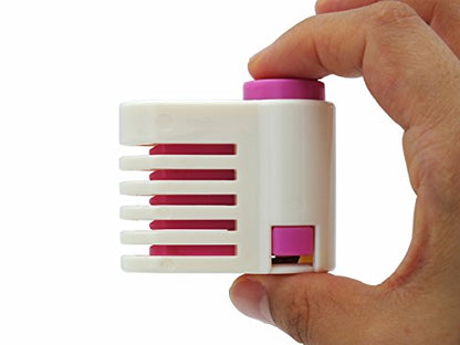 Yorwe 2PCS DIY Cake Slicer, Stratification Auxiliary, Bread Slice, Toast Cut, 5 Layers Leveler Slicer, Kitchen Fixator Tool (2, Rose Red)