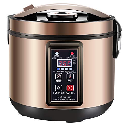 MLGB 6L Black Garlic Fermenter,Yogurt Maker with Adjustable Temperature & Time Control,Kimchi machine,Sweet Rice Wine Maker Full Automatic,Natto Maker,FCC UL Listed