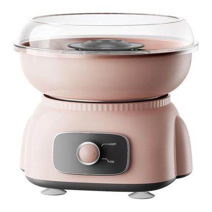 Cotton Candy Maker, Mini Pink Cotton Candy Machine for Weddings, Birthday Parties, Christmas and Halloween, Easy to Clean, Home Use