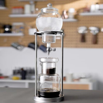 HANWUDI Cold Drip Coffee Maker - 20 oz Cold Brew Coffee Tower, Slow Drip Japanese Cold Brew Maker, Cold Brew Drip, Ice Coffee Tower