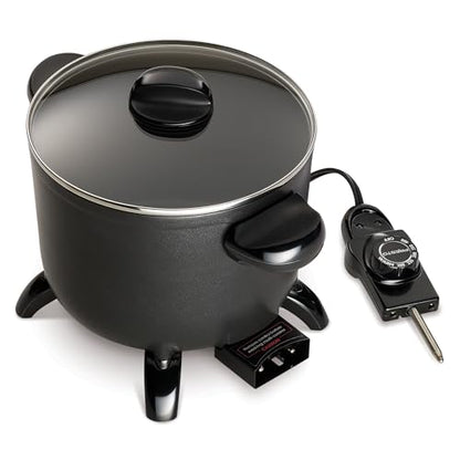 Presto 06006 Kitchen Kettle Multi-Cooker, Steamer, Deep Fryer, Black