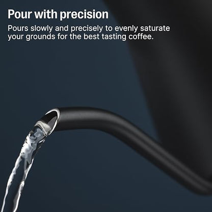 Fellow Stagg EKG Pro Electric Gooseneck Kettle – Precise Temperature Control, Quick Heating, Brew Timer, Scheduling, Stainless Steel, Pour-Over Coffee - 0.9L, Matte Black