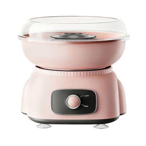 Cotton Candy Maker, Mini Pink Cotton Candy Machine for Weddings, Birthday Parties, Christmas and Halloween, Easy to Clean, Home Use