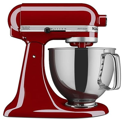 KitchenAid Artisan, 5-Qt Tilt Head Stand Mixer, KSM150PS, Empire Red