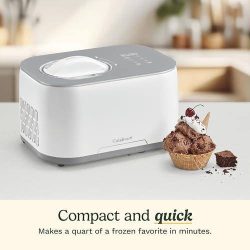 Cuisinart Ice Cream Maker Machine, Automatic, No Pre-Freezing, 1-Qt