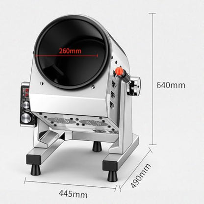 PA-DABAOO Automatic Stir Fry Machine Countertop Cooker,Commercial Drum Type Stir Frying Machine,Multi-Function Kitchen Robot,360° Rotating Stir Fry Machines,Smart Timing