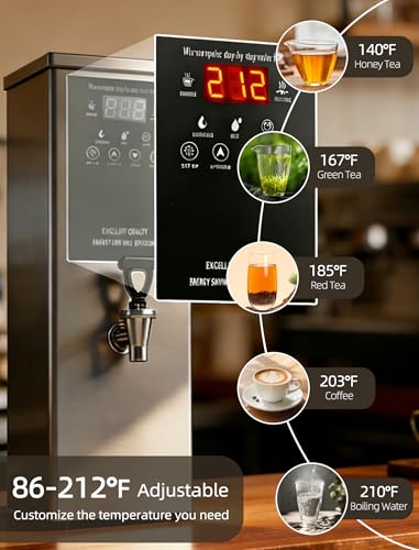 Commercial Water Boiler Hot Water Urn Stainless Steel 304(8gal)/Hour1500W