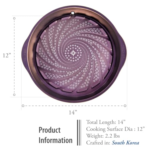 TECHEF - Korean BBQ Nonstick Grill Pan, KBBQ Grill Pan, PFOA-Free, Dishwasher Oven Safe, Made in Korea