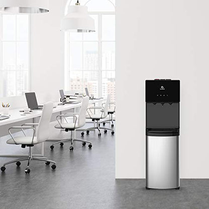 Avalon A4BLWTRCLR Bottom Loading Water Cooler Water Dispenser - 3 Temperature Settings - Hot, Cold & Room Water, Durable Stainless Steel Cabinet, Bottom Loading - UL/Energy Star Approved
