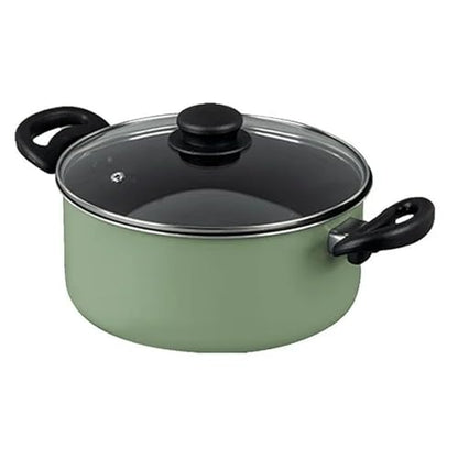 7 Piece Non Stick Aluminium Cookware Set - Pots, Pans with Even Heating, Perfect for Daily Cooking