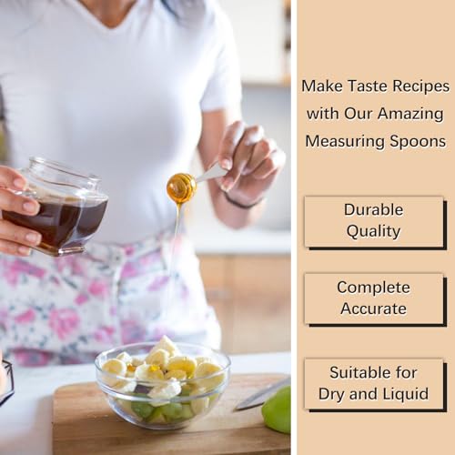 BERYLER 2PCS 1tbsp(3tsp, 15 ml) Single Measuring Spoon, Stainless Steel Individual Teaspoon, Metal Measure Scoop with Gift Box