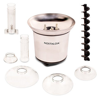 Nostalgia CFF986 32-Ounce Stainless Steel Chocolate Fondue Fountain, 2-Pound Capacity, Easy to Assemble 4 Tiers, Perfect for Nacho Cheese, BBQ Sauce, Ranch, Liqueurs