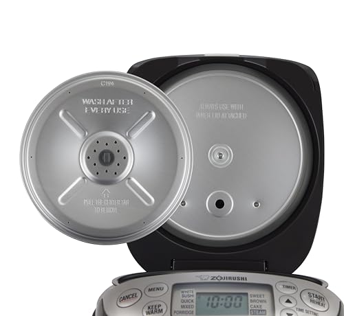 Zojirushi NS-TPC10XT Micom Rice Cooker & Warmer (with PFAS-Free Nonstick), 5.5-Cup, Stainless Brown