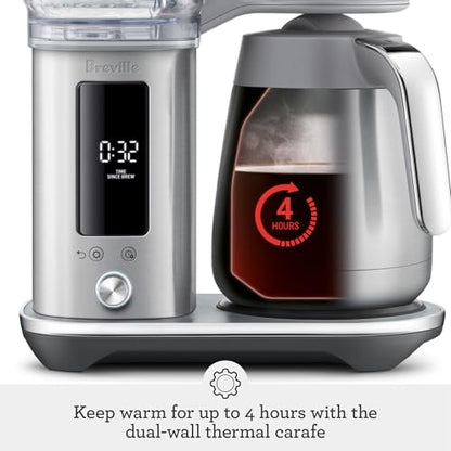 Breville Luxe Drip Coffee Machine BDC465BSS, Brushed Stainless Steel, Thermal Carafe
