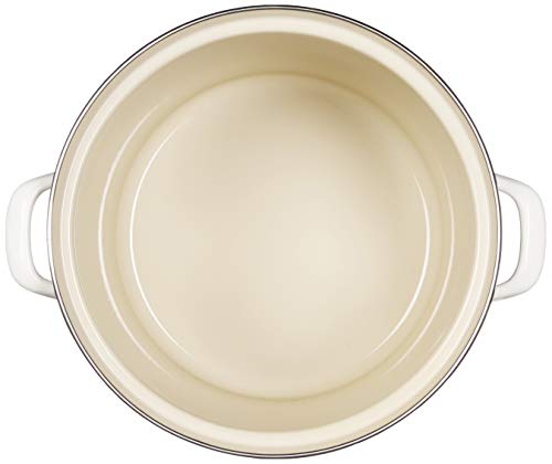 Le Creuset Enamel On Steel Stockpot, 10 qt., White