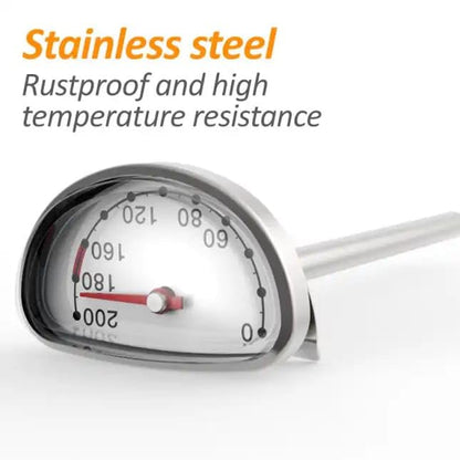 Deep Fry Thermometer with Instant Read – Waterproof Digital Cooking Thermometer for Oil, Meat, BBQ, and Baking – Long Probe for Safe and Accurate Temperature Readings