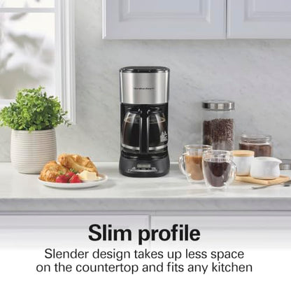 Hamilton Beach 12 Cup Programmable Drip Coffee Maker With 3 Brew Strengths