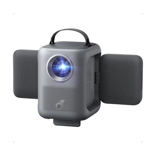 Anker Nebula P1i Portable Projector with WiFi and Bluetooth by soundcore, Flippable Design,1080P FHD, 4K Support, 380 ANSI Lumens, Auto Focus/Keystone, All-Glass Lens, Built-in Speaker