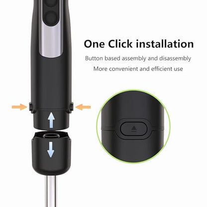 Immersion Blender Handheld for Kitchen, Hand Blender, 12 Speeds & Turbo Mode Electric Stick Hand Mixer for Baby Food, Smoothie, Puree, Soup, Sauces
