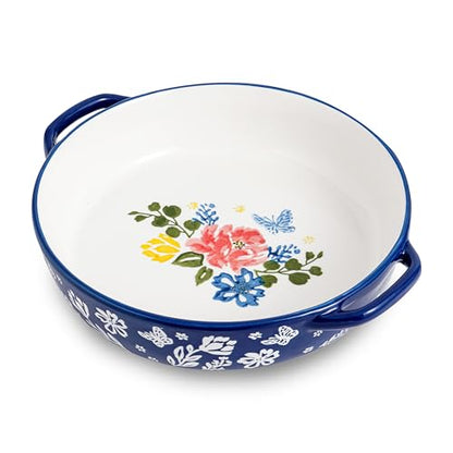 Wisenvoy Pie Pan Ceramic Pie Dish 9.8 Inches Pie Plate Porcelain Deep Dish Pie Pan Non-Stick Pie Pans