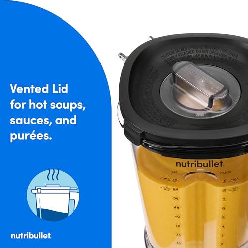 nutribullet Power Core™ Blender, 1400W Peak Power, Smoothies, Crushed Ice & Frozen Fruit, Full-Size Countertop Blender, 72-oz. Pitcher, Black, NBF70100