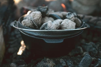 Stansport's Cast Iron Dutch Oven with Lid (16018-20) - 2 Quart Capacity, Durable Cast Iron Construction, Perfect for Outdoor Cooking, Home Kitchen and Camping Trips, Built in Legs