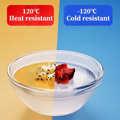 Orkim 3in 2.5oz Small Clear Glass Ramekins Custard Bowls, 10 Pack Mini Glass Dipping Sauce Cups Pinch Bowl, Little Kitchen Condiment Ingredient Prep Salad Dishes, Dishwasher Microwave Freezer Safe