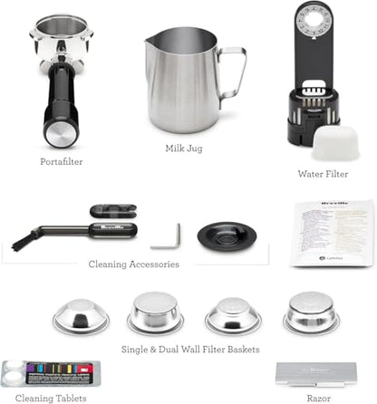 Breville Barista Express Impress Espresso Machine BES876BSS, Brushed Stainless Steel